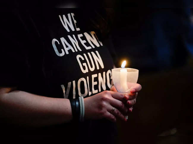 Solidarity vigil for the Uvalde, Texas, community after a mass shooting, in Newtown