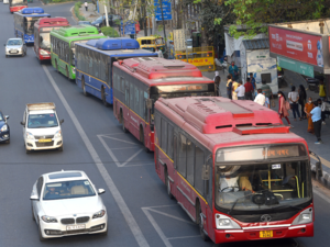 delhi bus traffic