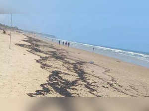 Goa beaches tar balls