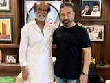 Kamal Haasan who is busy with the promotions of his upcoming film Vikram meets superstar Rajinikanth