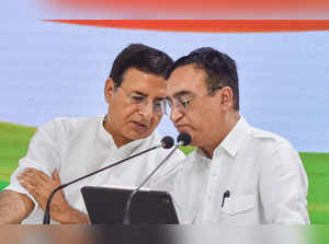 Senior Congress leaders Ajay Maken and Randeep Singh Sujrewala