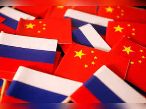 FILE PHOTO: Illustration picture of China and Russia flags