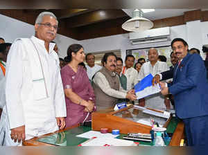 Congress leader Rajeev Shukla files his nomination