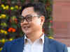 Law minister Kiren Rijiju expresses concern over rise in pending court cases