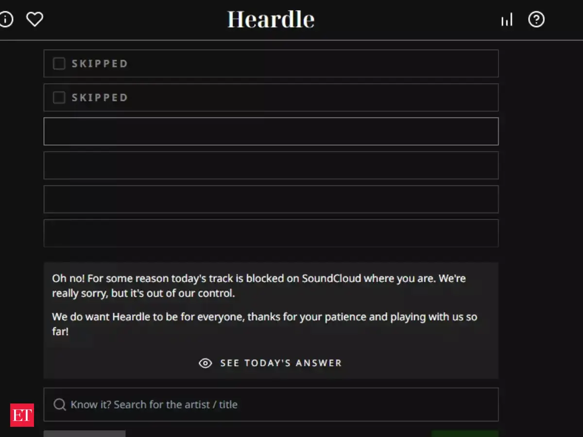 heardle: Answers, clues and hints to Heardle for June 6th - The Economic  Times