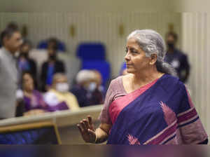 Union Finance Minister Nirmala Sitharaman during 'iconic week celebra...