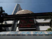The Bombay Stock Exchange building is seen in Mumbai