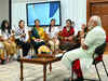 PM Narendra Modi interacts with delegation of women from Nagaland