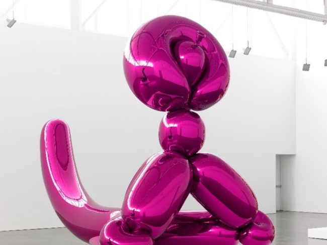 Jeff Koons monkey Balloon: Jeff Koons's Balloon Monkey sculpture goes ...
