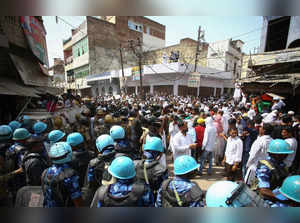 Protest against comments on Prophet Mohammed, in Prayagraj