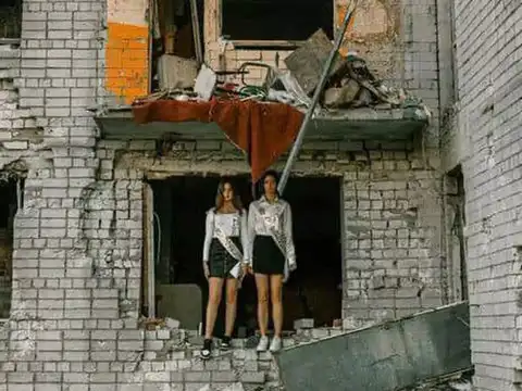 ​Damaged buildings, destroyed vehicles