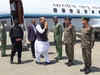 Defence Minister Rajnath Singh arrives in Jammu & Kashmir to review security preparedness