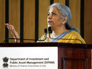 Bengaluru, June 10 (ANI): Union Finance Minister Nirmala Sitharaman addresses a ...