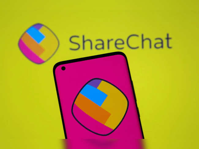 FILE PHOTO: ShareChat logos are seen in this illustration