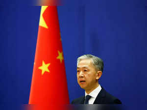 Chinese Foreign Ministry spokesperson Wang Wenbin spekas during a news conference in Beijing