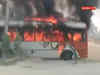 Agnipath Scheme: Protestor set ablaze a bus in UP's Jaunpur, so far 15 FIRs filed, over 200 people arrested