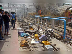 Hyderabad, June 17 (ANI): Properties of Secunderabad Railway Station are vandali...