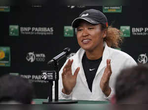 Indian Wells: Naomi Osaka, of Japan, speaks during a news conference at the BNP ...