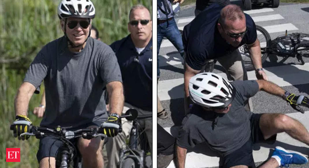 Off his bike. Joe Biden Falls off Bike. Biden on Bike. Biden Falls off his Bike. Biden fell off his Bike.