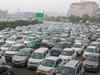 Heavy traffic jam on Delhi-Gurugram Expressway as police inspect vehicles in wake of Bharat Bandh