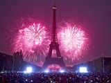 Bastille Day fireworks display in Paris
