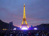 People attend the 'Concert pour l'egalite' at the Champs de Mars in Paris
