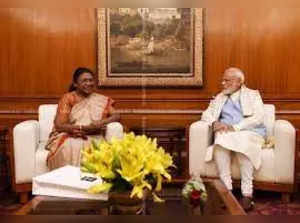 Droupadi Murmu and Narendra Modi