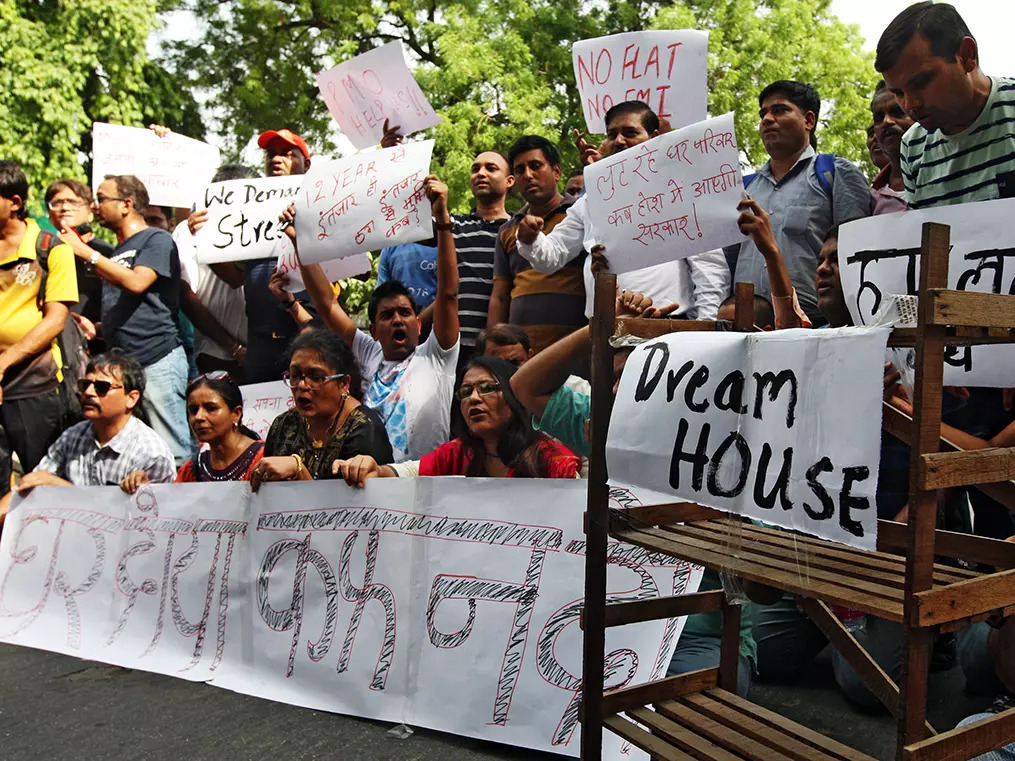 A long queue of Noida-based realtors at the bankruptcy court — what does it mean for homebuyers?
