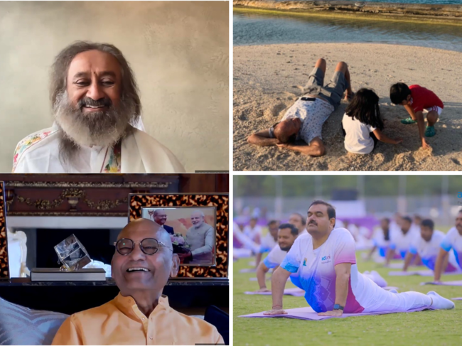 ​India Inc bosses show off their yoga poses.