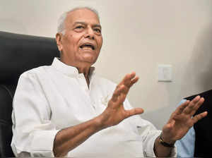 Former union minister Yashwant Sinha
