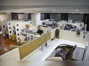 Mumbai: Abhitech Energycon Limited office wears a deserted look after the compan...