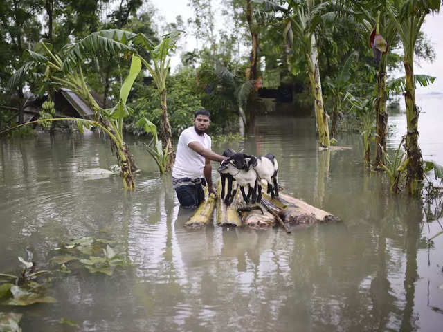Worsening impact - Millions hit by floods in Bangladesh, India | The  Economic Times