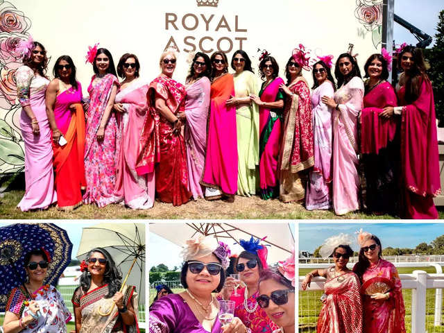 Indian Saree: 1000 Indian Women Stun In Sarees, Steal The Show At Royal  Ascot 2022 In UK | The Economic Times