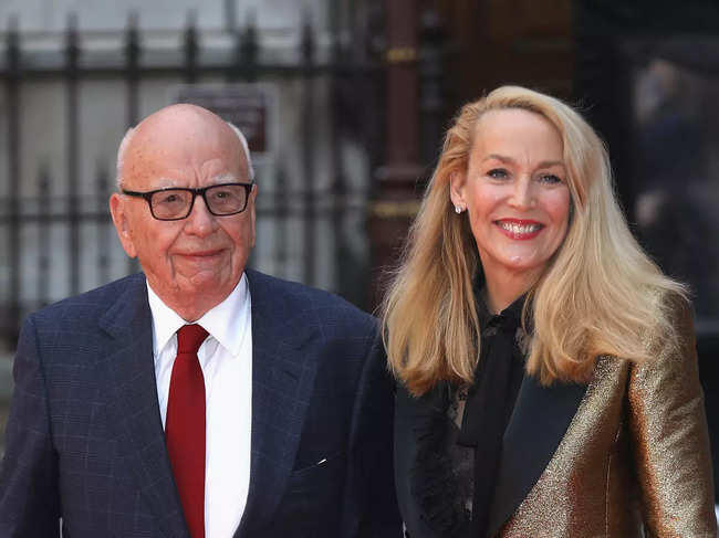 ​Across their marriages, Rupert Murdoch and Jerry Hall have 10 children.