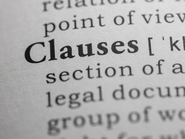 Check for crucial clauses