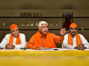 Hyderabad: Vishwa Hindu Parishad (VHP) international working president Alok Kuma...