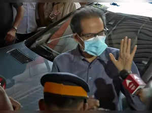 Mumbai, June 25 (ANI): Maharashtra Chief Minister Uddhav Thackeray leaves Shiv S...
