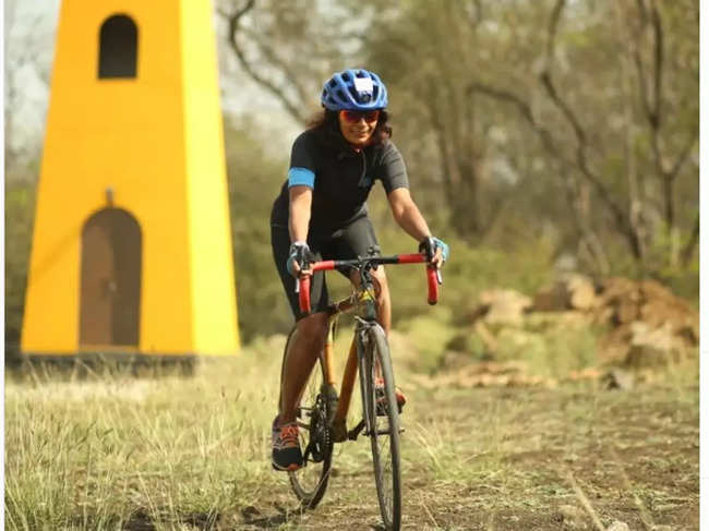 ​Preeti Maske holds several records in long-distance cycling.​