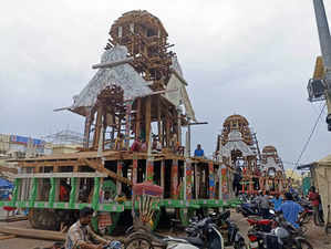 Construction of three new chariots of Lord Jagannath, Balabh...