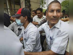 New Delhi: AltNews co-founder Muhammad Zubair being taken to the Patiala House C...