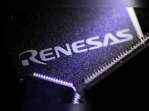 FILE PHOTO: Renesas Electronics Corp's chips are pictured at the company's office in Tokyo