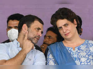 Congress leaders Rahul Gandhi and Priyanka Gandhi