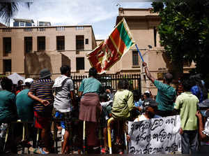 People demonstrate amid Sri Lanka's economic crisis, in Colombo