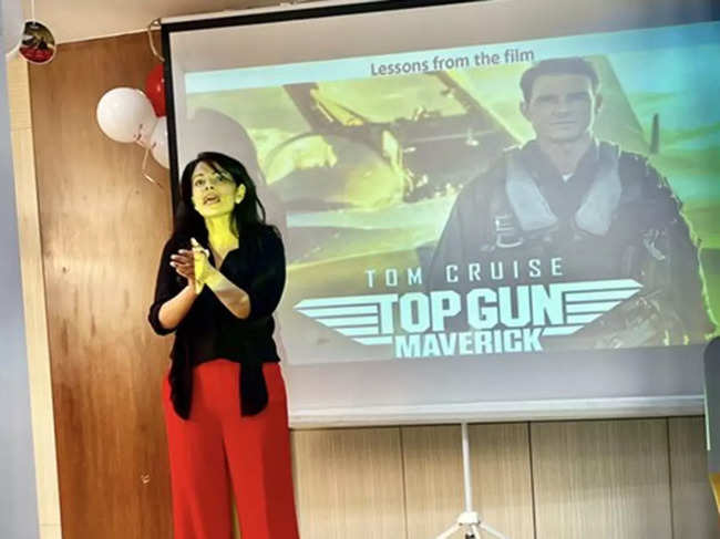 ​After the screening, Namita Thapar and her employees discussed lessons they learnt from the movie. ​