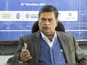 New Delhi: Minister of Power and New & Renewable Energy, RK Singh, addresses dur...