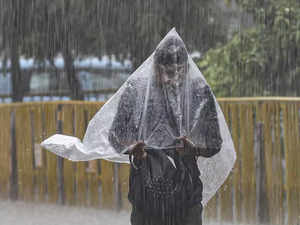 Monsoon rains in New Delhi