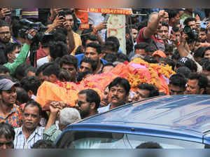 Udaipur: People attend the funeral procession of tailor Kanhaiya Lal in Udaipur....