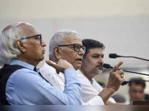 New Delhi: Opposition presidential candidate Yashwant Sinha addresses a press co...