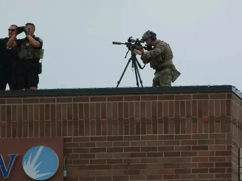 ​Fired from rooftop