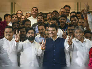 Mumbai: Maharashtra CM Eknath Shinde and Maharashtra Deputy Chief Minister Deven...